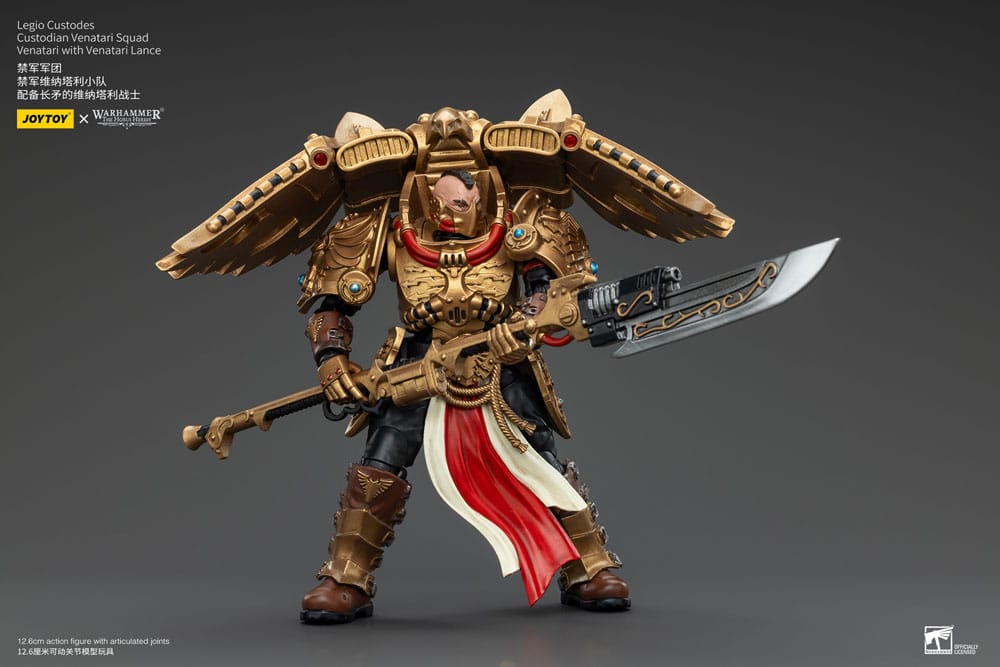 Warhammer the Horus Heresy Action Figuur 1/18 Legio Custodes Custodian Venatari Squad Venatari met Venatari Lance 13 cm