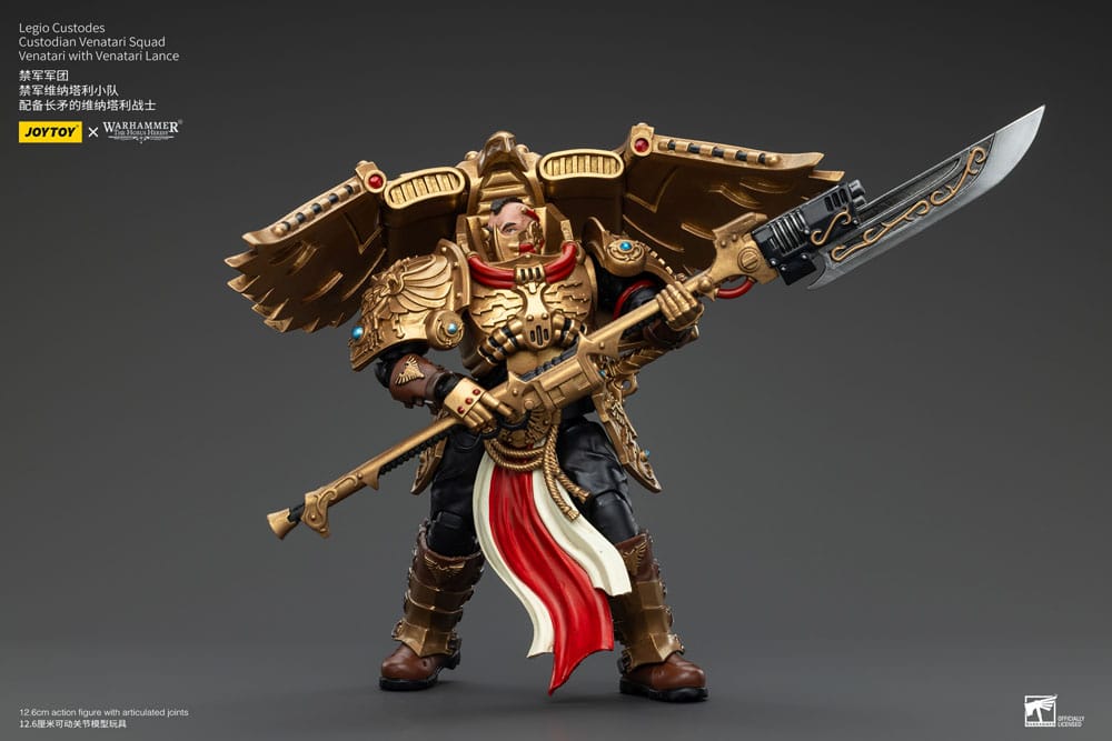 Warhammer the Horus Heresy Action Figuur 1/18 Legio Custodes Custodian Venatari Squad Venatari met Venatari Lance 13 cm