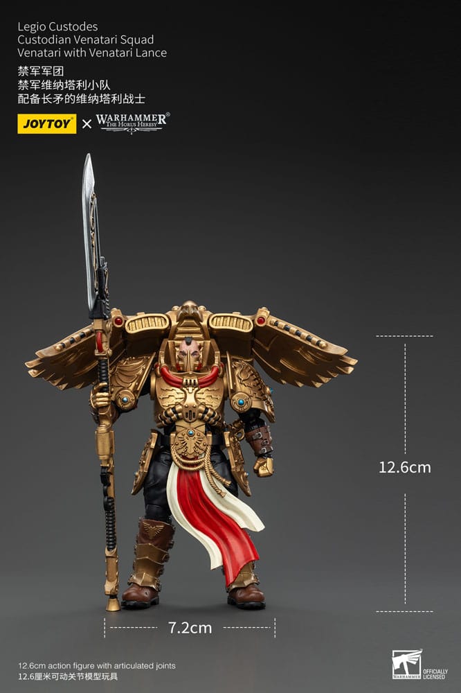 Warhammer the Horus Heresy Action Figuur 1/18 Legio Custodes Custodian Venatari Squad Venatari met Venatari Lance 13 cm