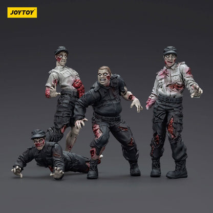 Zombie Dark Source Actiefiguren 4-Pack Beveiligers 8 cm