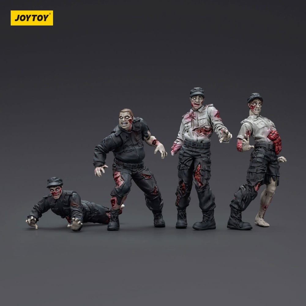 Zombie Dark Source Actiefiguren 4-Pack Beveiligers 8 cm