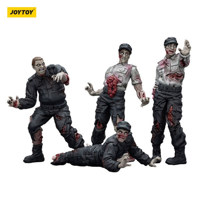 Zombie Dark Source Actiefiguren 4-Pack Beveiligers 8 cm
