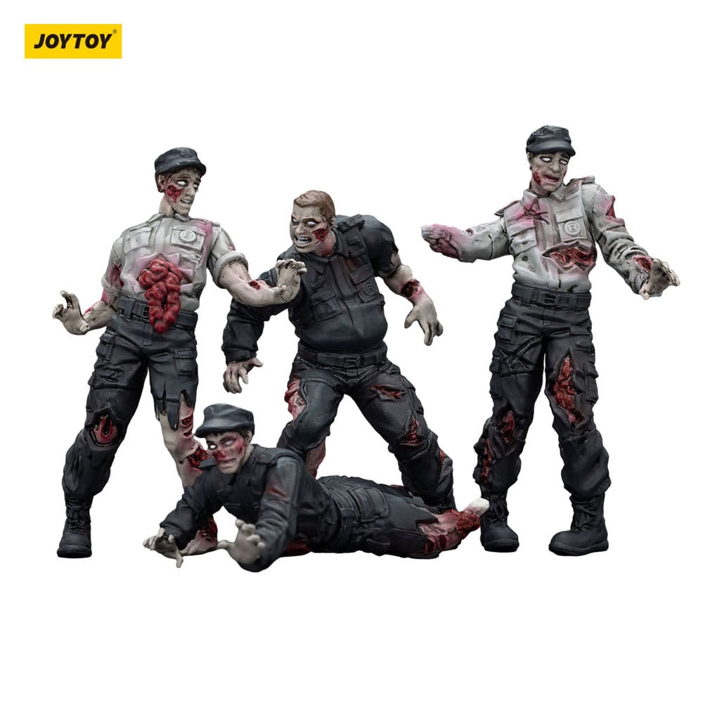Zombie Dark Source Actiefiguren 4-Pack Beveiligers 8 cm