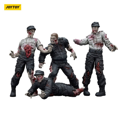 Zombie Dark Source Actiefiguren 4-Pack Beveiligers 8 cm