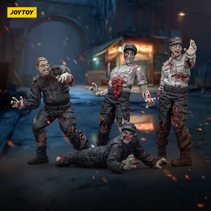 Zombie Dark Source Actiefiguren 4-Pack Beveiligers 8 cm