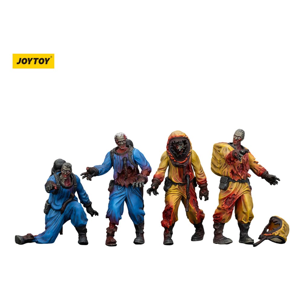 Zombie Dark Source-actiefiguren 4-pack Biochemical Lab Team 8 cm