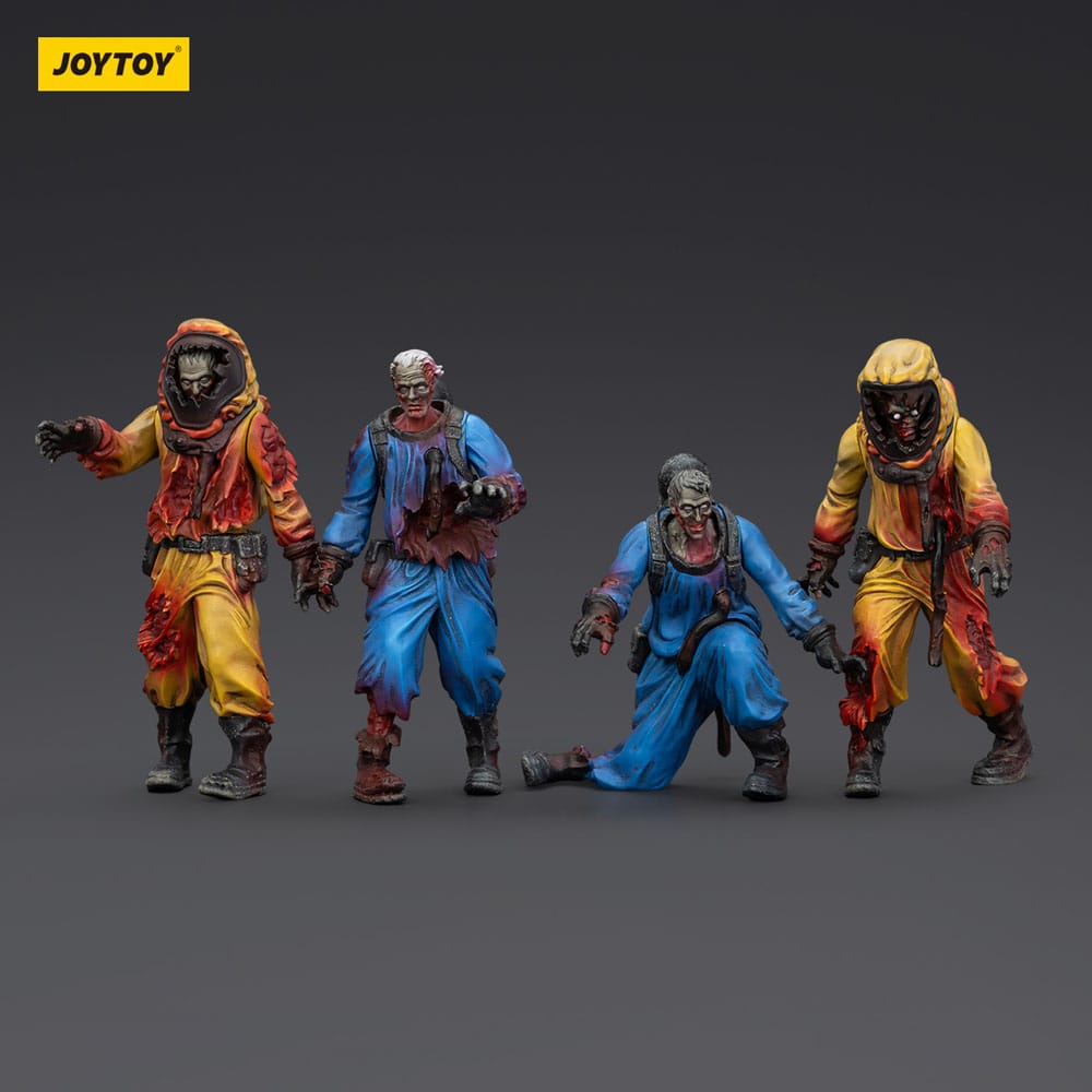 Zombie Dark Source-actiefiguren 4-pack Biochemical Lab Team 8 cm