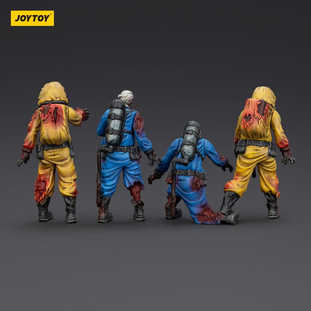 Zombie Dark Source-actiefiguren 4-pack Biochemical Lab Team 8 cm