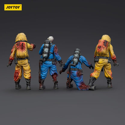 Zombie Dark Source-actiefiguren 4-pack Biochemical Lab Team 8 cm