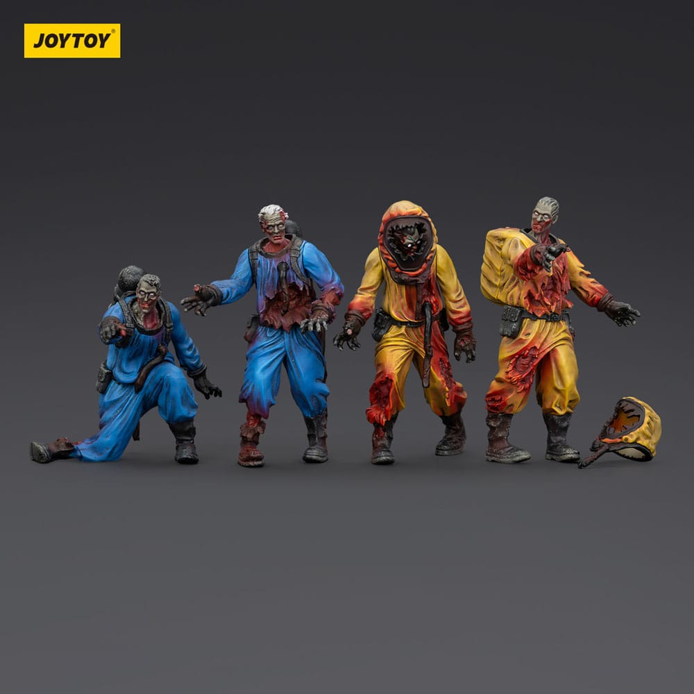 Zombie Dark Source-actiefiguren 4-pack Biochemical Lab Team 8 cm