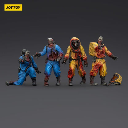Zombie Dark Source-actiefiguren 4-pack Biochemical Lab Team 8 cm