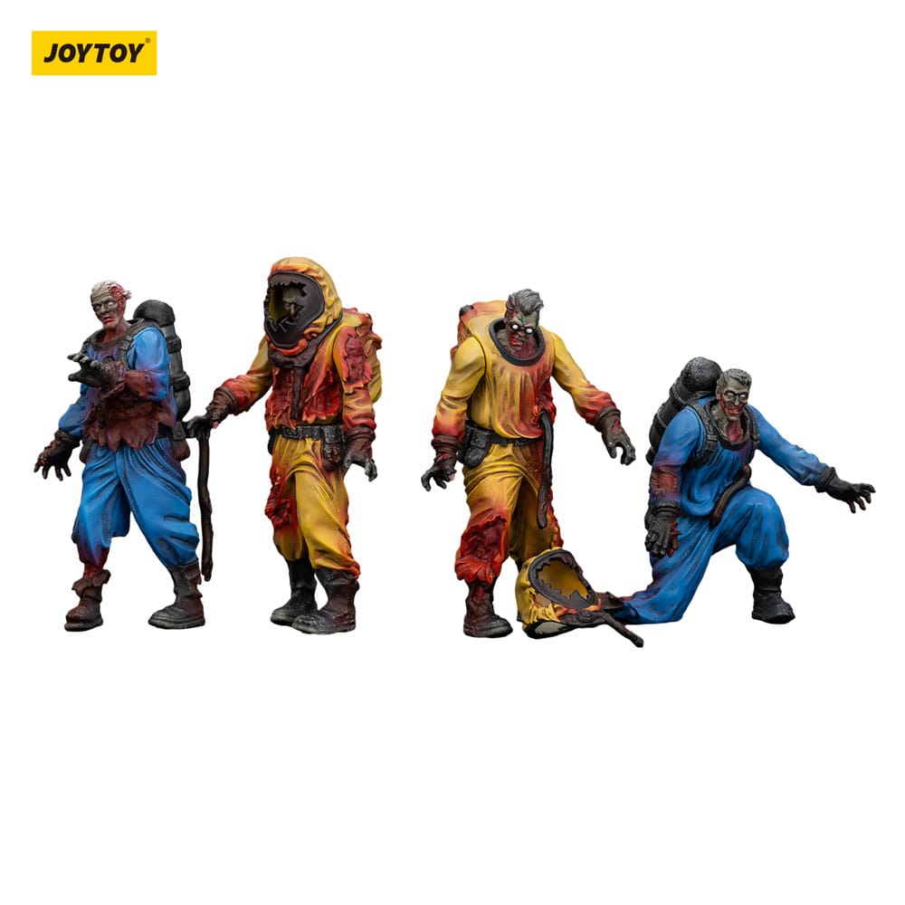 Zombie Dark Source-actiefiguren 4-pack Biochemical Lab Team 8 cm