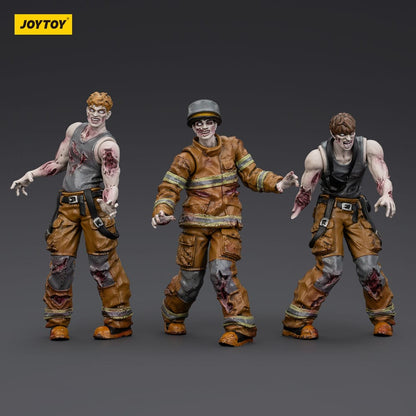 Zombie Dark Source-actiefiguren 3-pack Brandweerlieden 8 cm