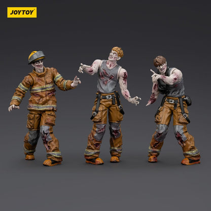 Zombie Dark Source-actiefiguren 3-pack Brandweerlieden 8 cm