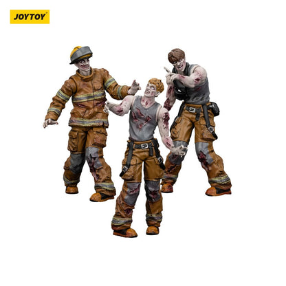 Zombie Dark Source-actiefiguren 3-pack Brandweerlieden 8 cm