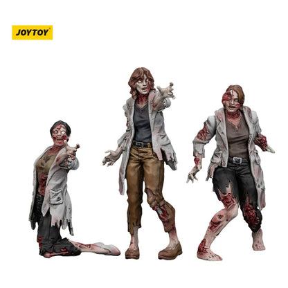 Zombie Dark Source-actiefiguren 3-pack Wetenschappers (vrouwelijk) 8 cm