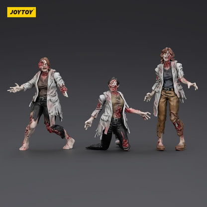 Zombie Dark Source-actiefiguren 3-pack Wetenschappers (vrouwelijk) 8 cm