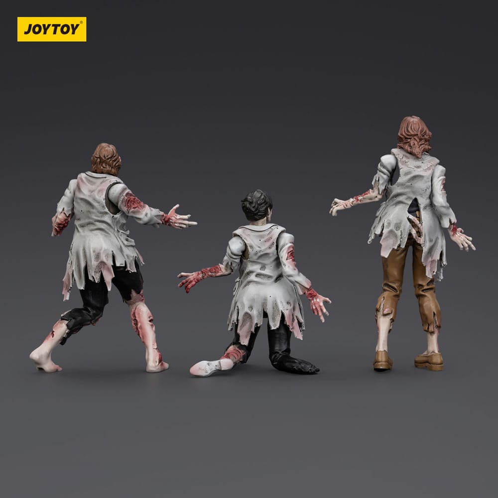 Zombie Dark Source-actiefiguren 3-pack Wetenschappers (vrouwelijk) 8 cm