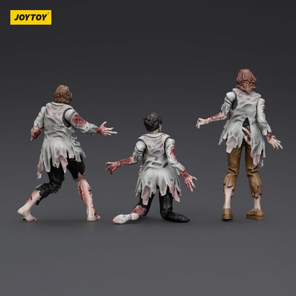 Zombie Dark Source-actiefiguren 3-pack Wetenschappers (vrouwelijk) 8 cm