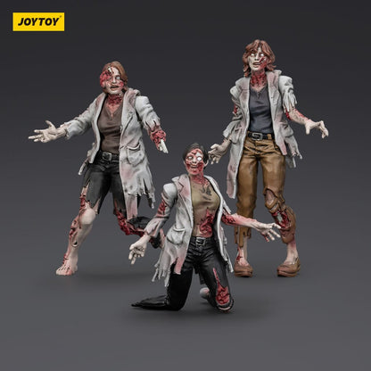 Zombie Dark Source-actiefiguren 3-pack Wetenschappers (vrouwelijk) 8 cm