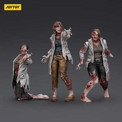 Zombie Dark Source-actiefiguren 3-pack Wetenschappers (vrouwelijk) 8 cm
