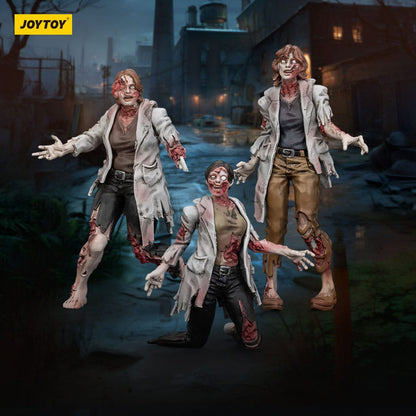 Zombie Dark Source-actiefiguren 3-pack Wetenschappers (vrouwelijk) 8 cm