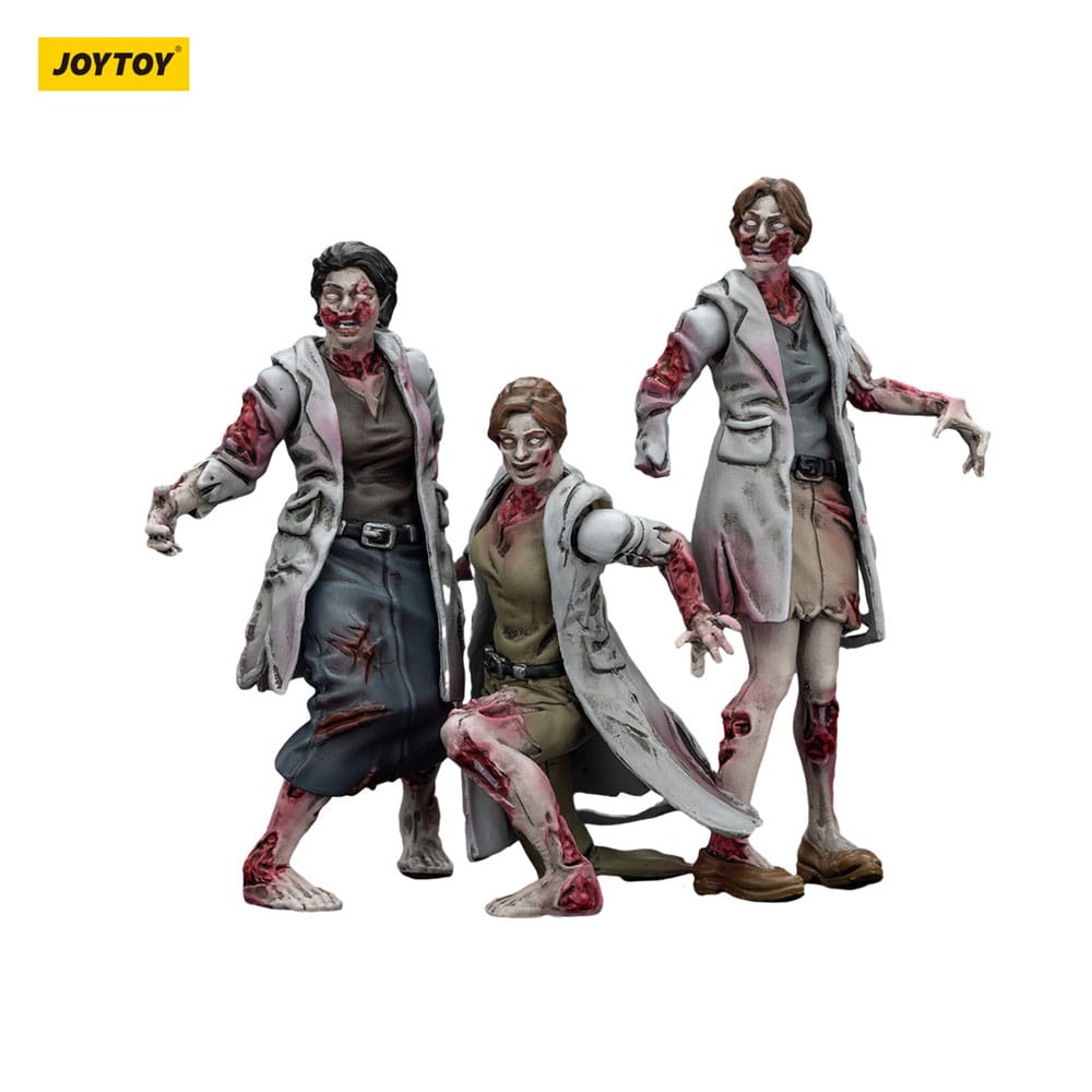 Zombie Dark Source-actiefiguren 3-pack Medics 8 cm