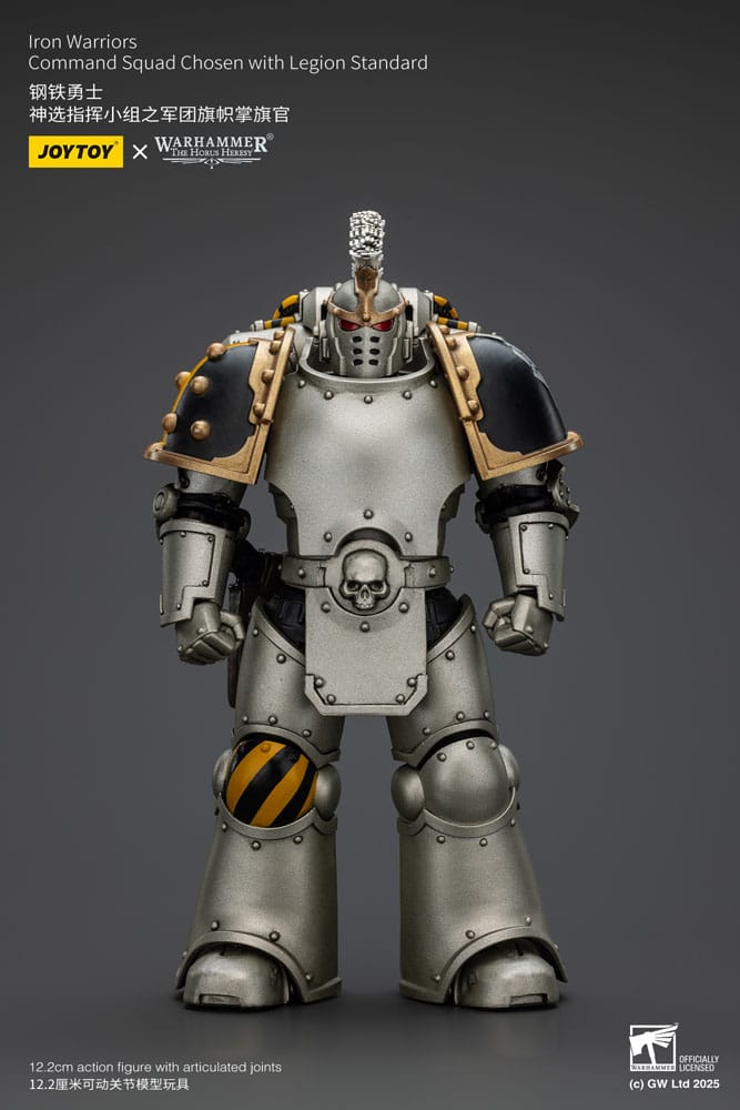 Warhammer The Horus Heresy Action Figure 1/18 lron Warriors Command Squad Chosen met Legion Standard 12 cm