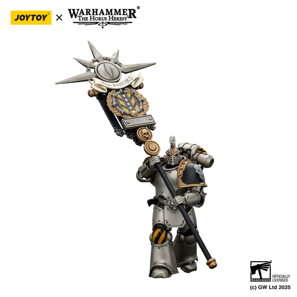 Warhammer The Horus Heresy Action Figure 1/18 lron Warriors Command Squad Chosen met Legion Standard 12 cm