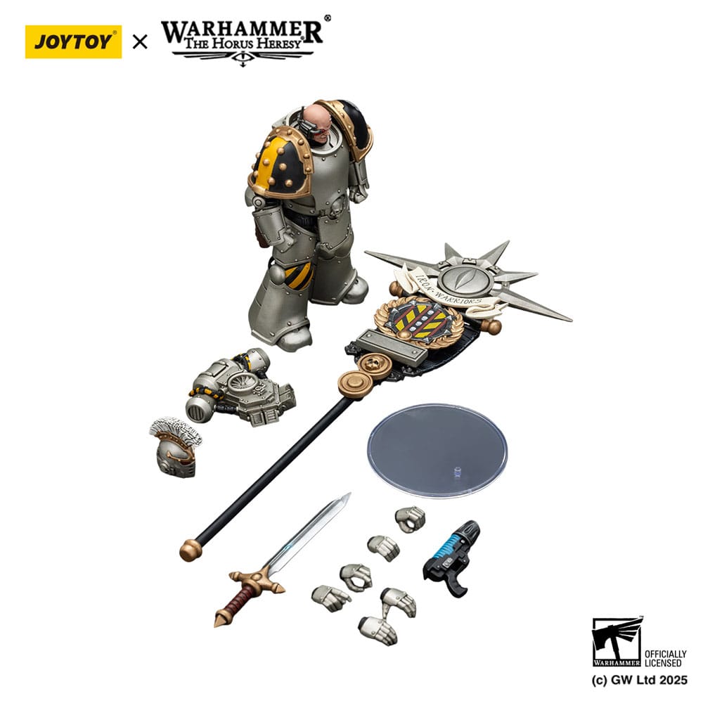 Warhammer The Horus Heresy Action Figure 1/18 lron Warriors Command Squad Chosen met Legion Standard 12 cm