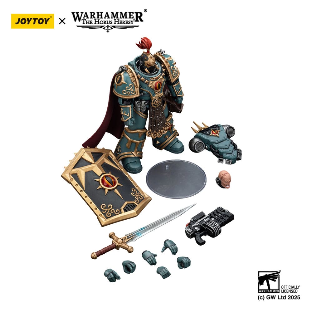 Warhammer The Horus Heresy Actiefiguur Zonen van Horus Kleine Horus Aximand Kapitein van de 5e Compagnie 20 cm