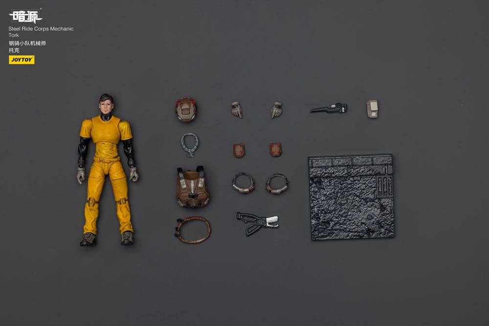 Steel Ride Corps Dark Source Actiefiguur Mechanic Tork 7 cm