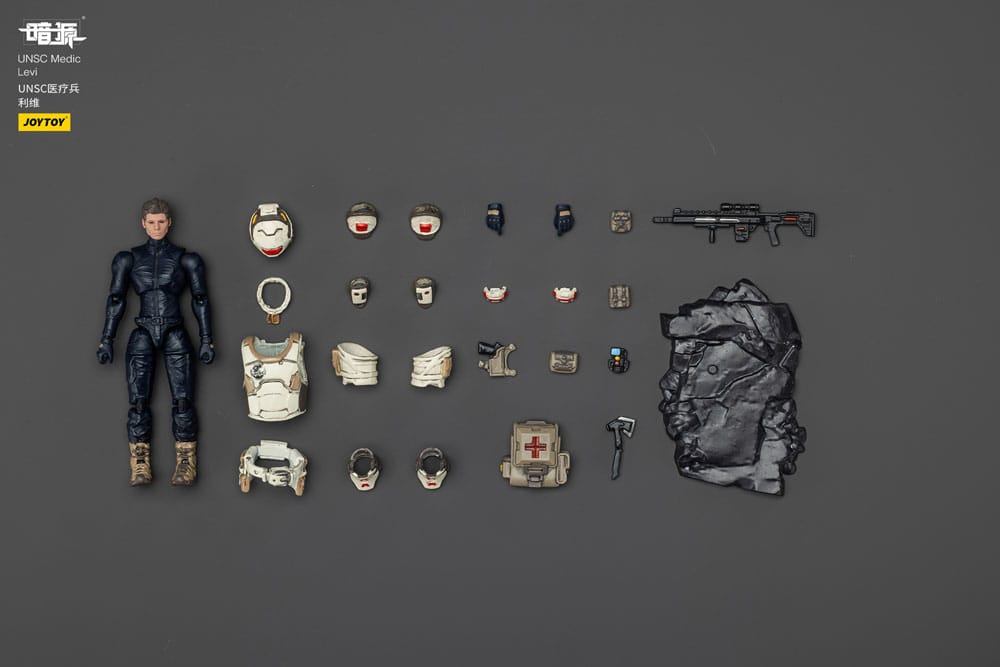 UNSC Dark Source Actiefiguur Medic Levi 7 cm