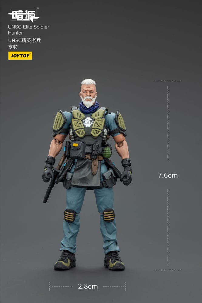 UNSC Dark Source-actiefiguur Elite Soldier Hunter 7 cm