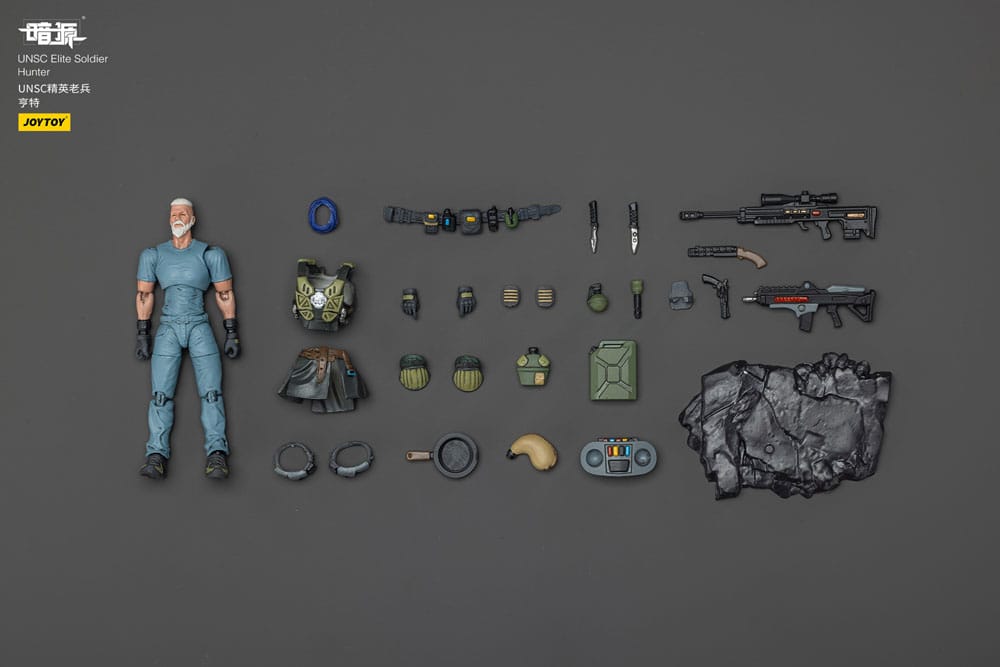 UNSC Dark Source-actiefiguur Elite Soldier Hunter 7 cm