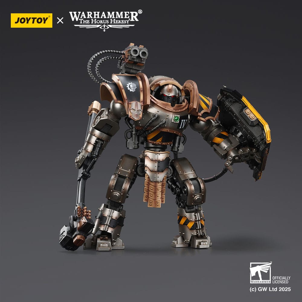 Warhammer The Horus Heresy Actiefiguur Iron Warriors Iron Circle Domitar-Ferrum Class Battle-automaten met Karceri Battle Shield 24 cm