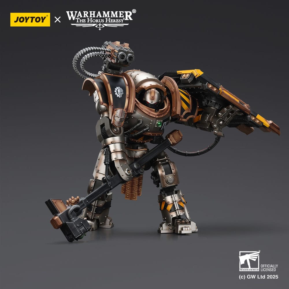Warhammer The Horus Heresy Actiefiguur Iron Warriors Iron Circle Domitar-Ferrum Class Battle-automaten met Karceri Battle Shield 24 cm