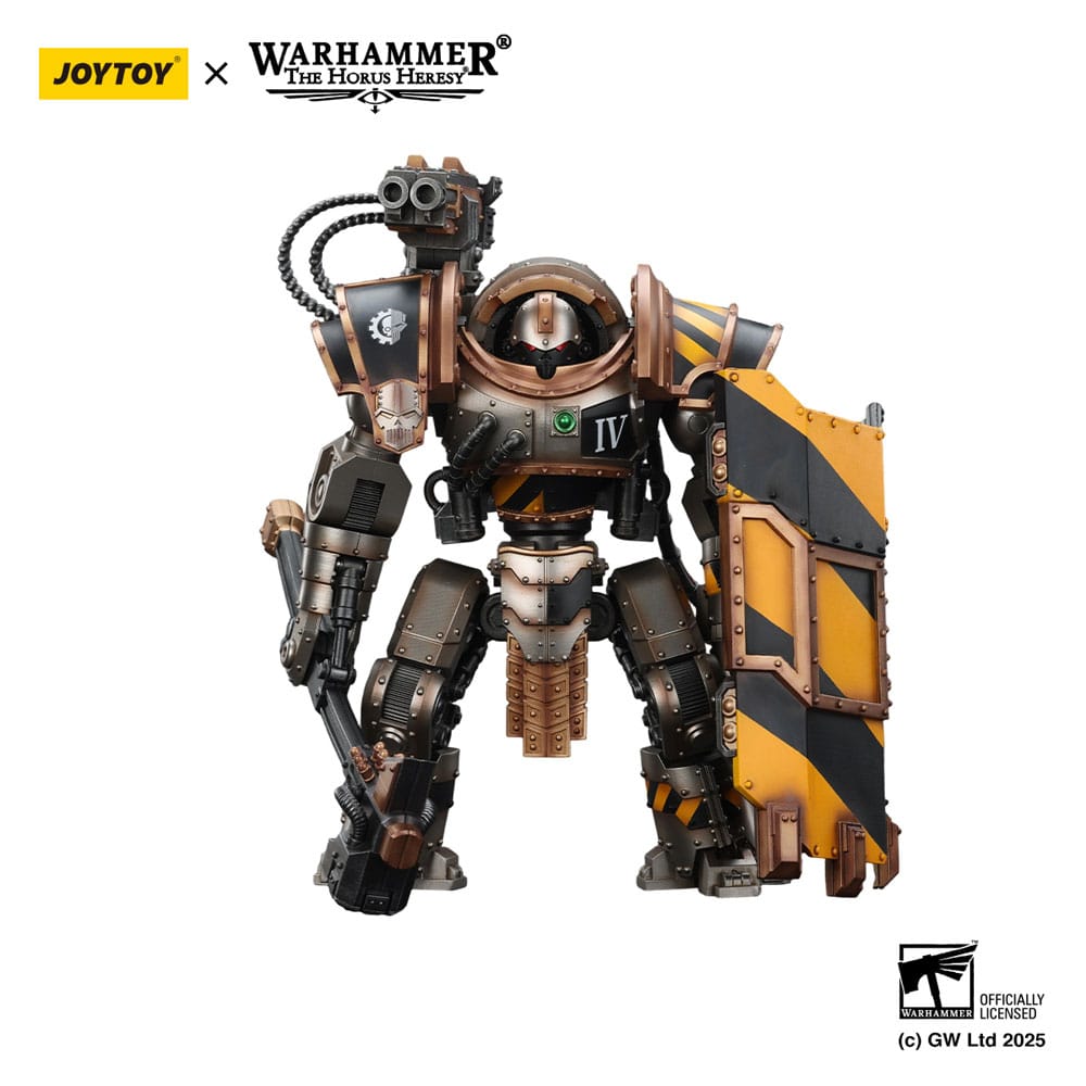 Warhammer The Horus Heresy Actiefiguur Iron Warriors Iron Circle Domitar-Ferrum Class Battle-automaten met Karceri Battle Shield 24 cm