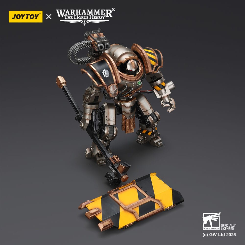 Warhammer The Horus Heresy Actiefiguur Iron Warriors Iron Circle Domitar-Ferrum Class Battle-automaten met Karceri Battle Shield 24 cm
