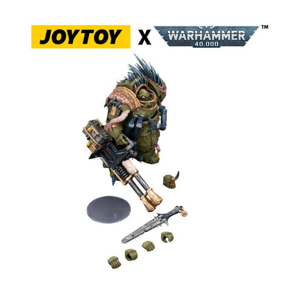 Warhammer 40.000 actiefiguur Death Guard Blightlord Terminator 1 met Reaper Autocannon en Bubotic Blades 14 cm