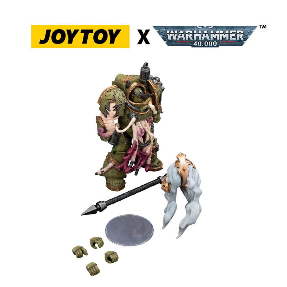 Warhammer 40.000 actiefiguur Death Guard Blightlord Terminator 2 met dorsvlegel van corruptie 14 cm