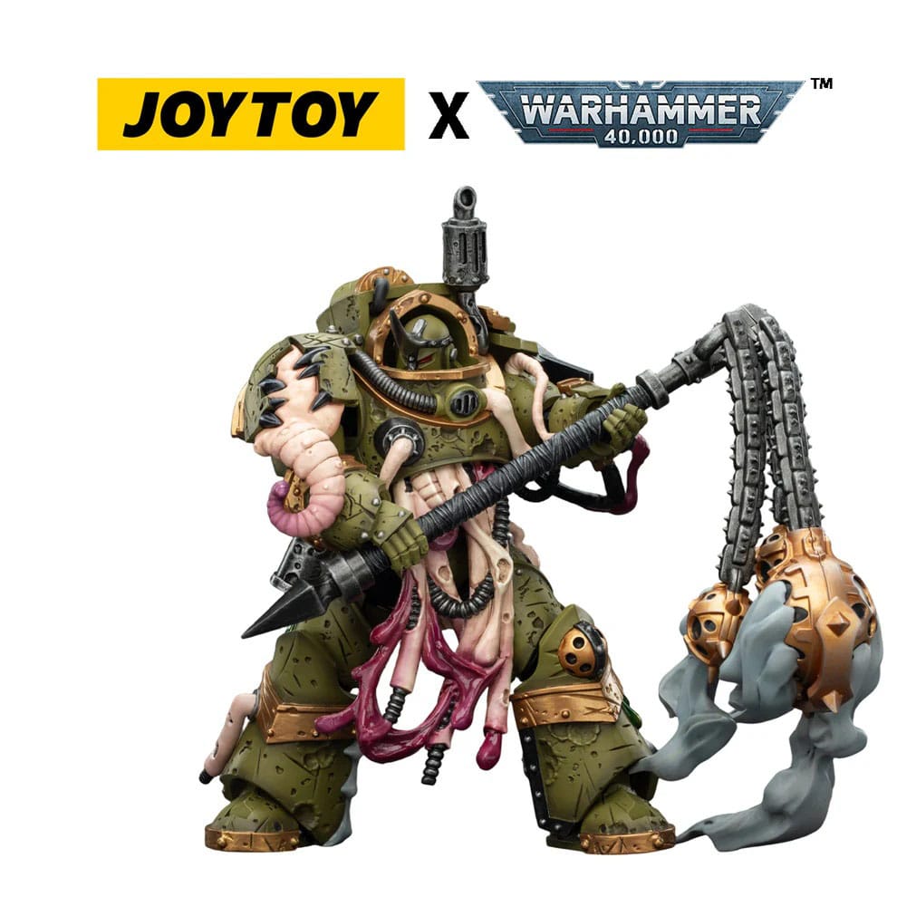 Warhammer 40.000 actiefiguur Death Guard Blightlord Terminator 2 met dorsvlegel van corruptie 14 cm
