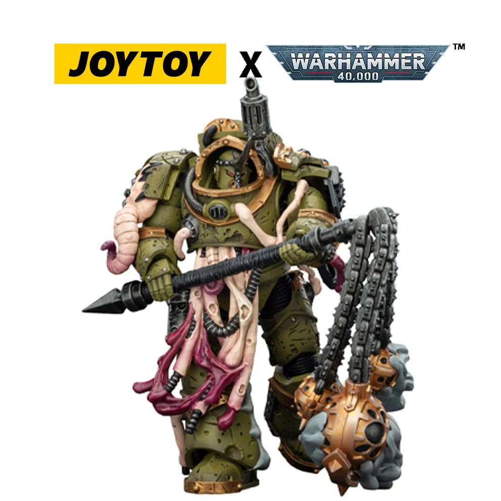 Warhammer 40.000 actiefiguur Death Guard Blightlord Terminator 2 met dorsvlegel van corruptie 14 cm