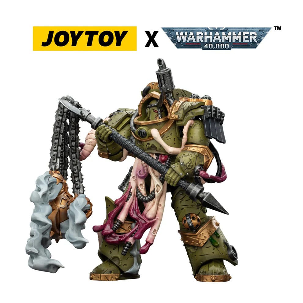 Warhammer 40.000 actiefiguur Death Guard Blightlord Terminator 2 met dorsvlegel van corruptie 14 cm