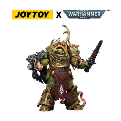 Warhammer 40.000 actiefiguur Death Guard Blightlord Terminator 3 met Combi-bolter en Bubotic Blade 14 cm