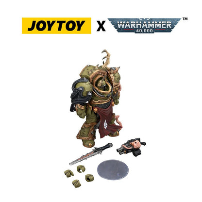 Warhammer 40.000 actiefiguur Death Guard Blightlord Terminator 3 met Combi-bolter en Bubotic Blade 14 cm