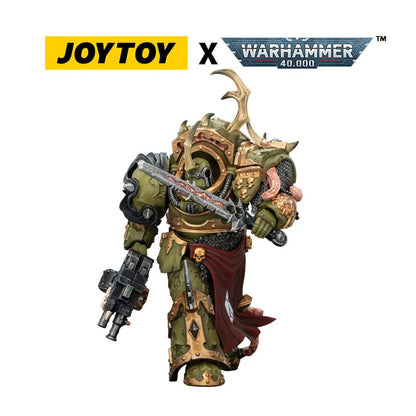 Warhammer 40.000 actiefiguur Death Guard Blightlord Terminator 3 met Combi-bolter en Bubotic Blade 14 cm