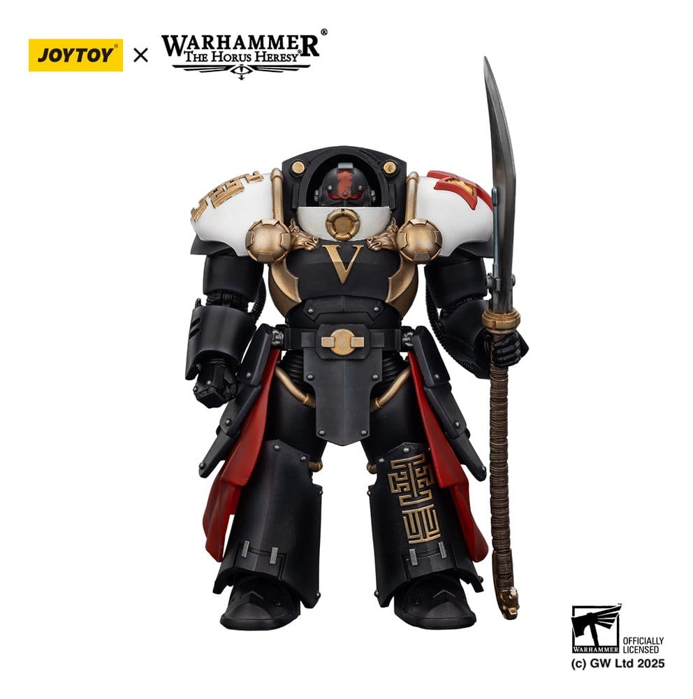 Warhammer The Horus Heresy Actiefiguur White Scars Ebon Keshig Terminator 1 met Power Glaive 13 cm
