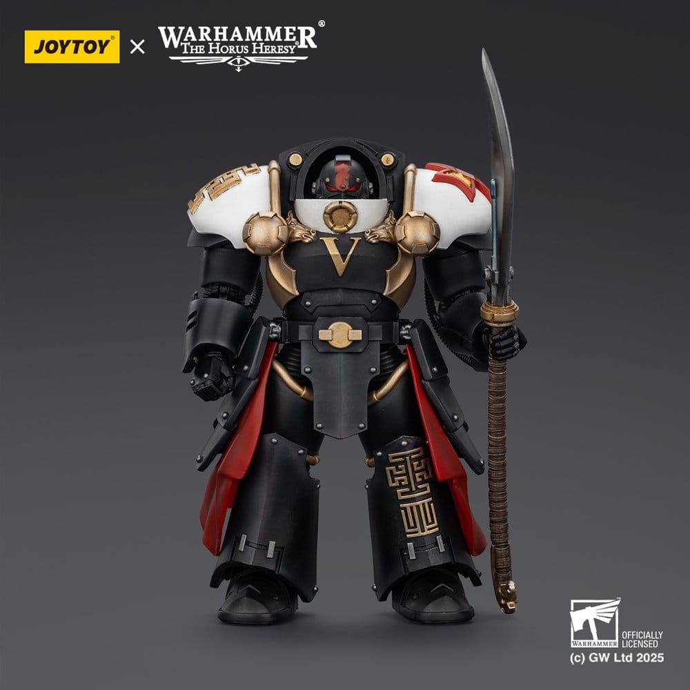 Warhammer The Horus Heresy Actiefiguur White Scars Ebon Keshig Terminator 1 met Power Glaive 13 cm