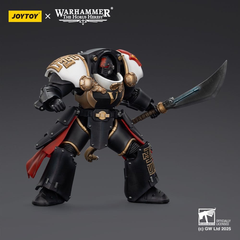 Warhammer The Horus Heresy Actiefiguur White Scars Ebon Keshig Terminator 1 met Power Glaive 13 cm